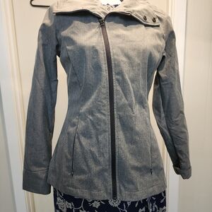 Elegant Women's Gray Utility Jacket